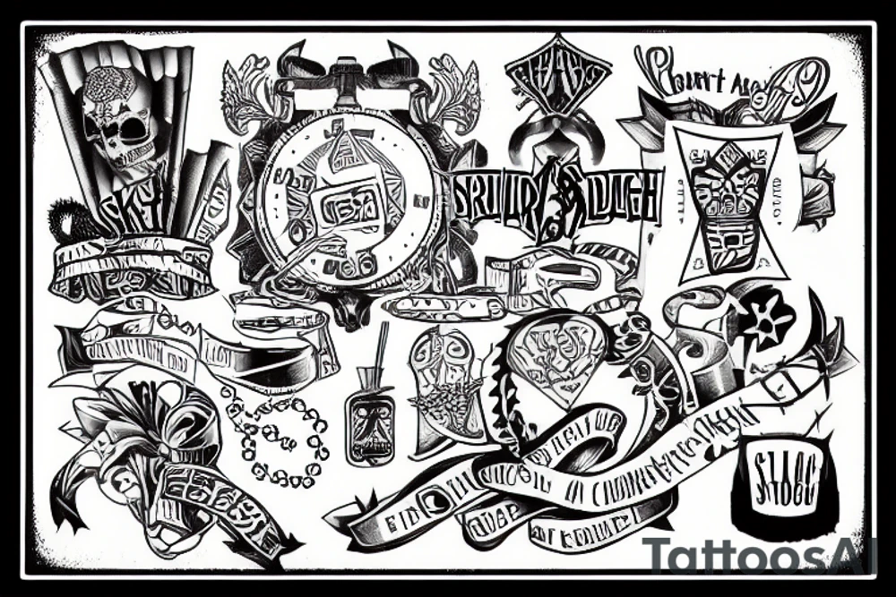Straight edge punk rock tattoo idea