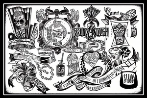 Straight edge punk rock tattoo idea
