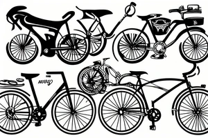 Cyclist tattoo idea