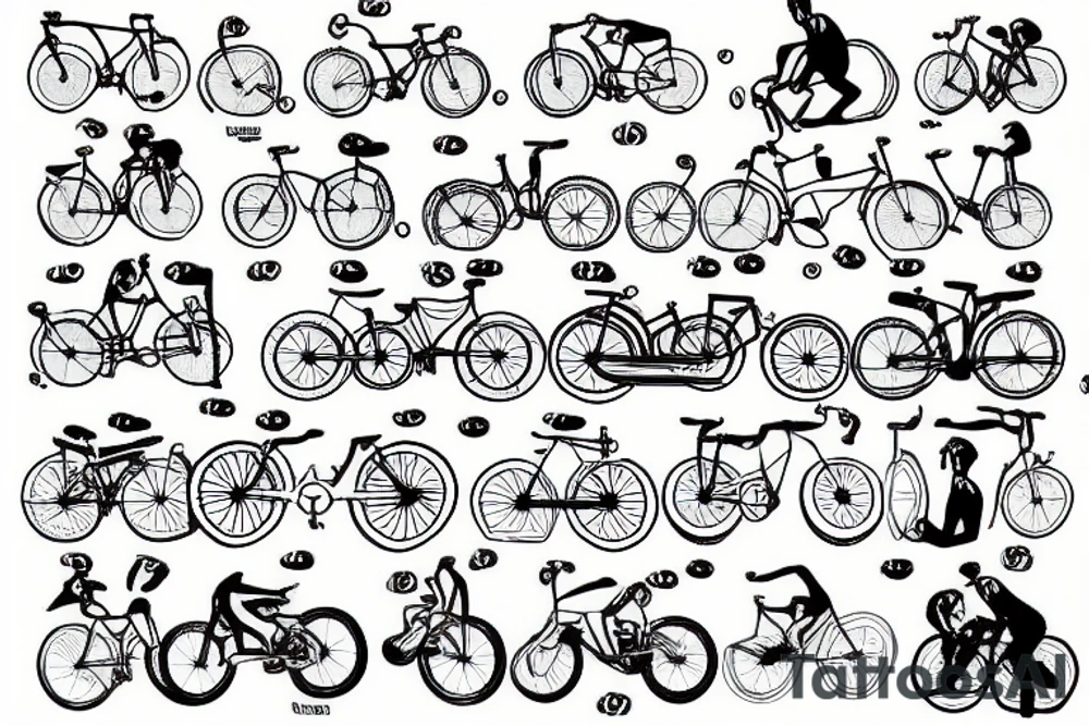 Cyclist tattoo idea