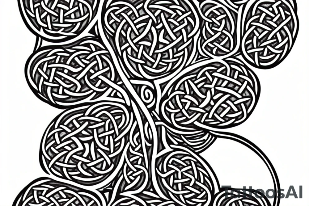 thistles with Celtic knotwork tattoo idea