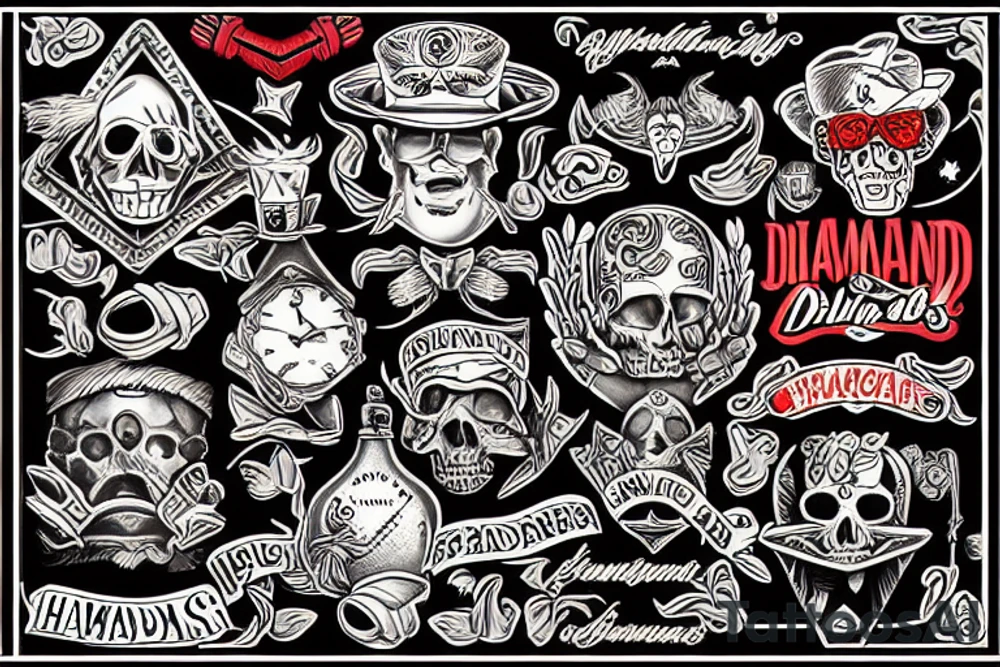 Diamond hands tattoo idea