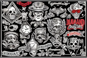 Diamond hands tattoo idea
