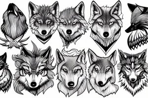 Norse wolf tattoo idea