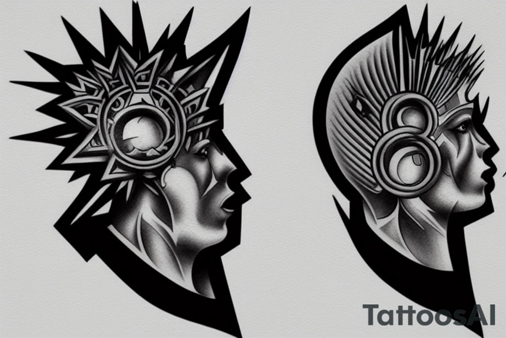 3d chess piece tattoo idea