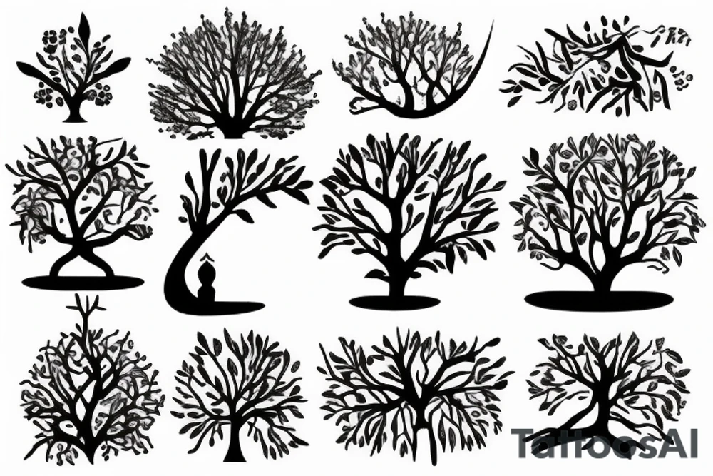 Tree that grows in both directions tattoo idea