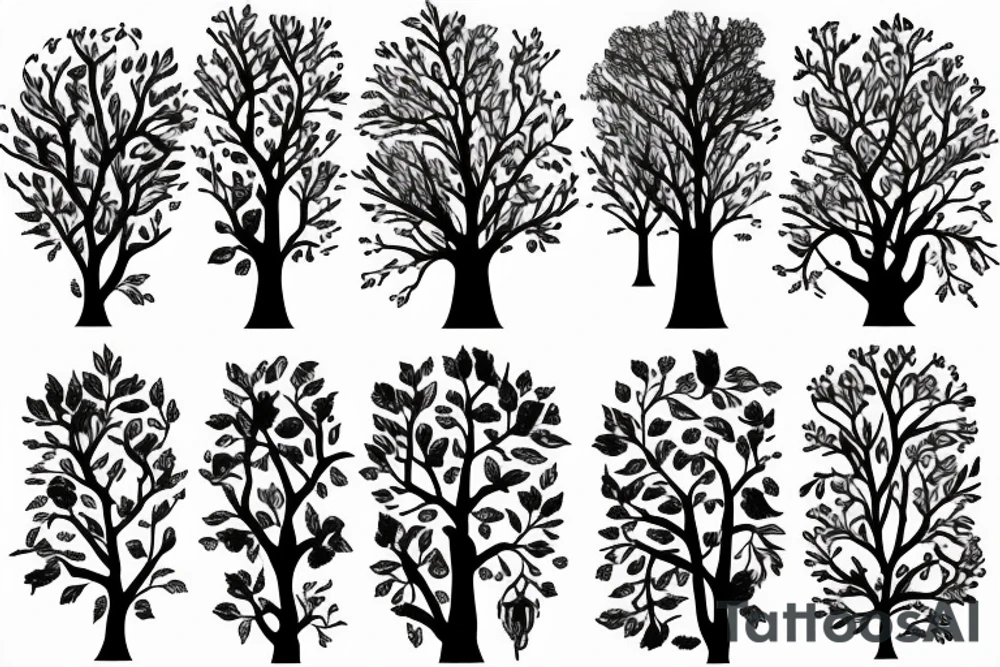 Tree that grows in both directions tattoo idea