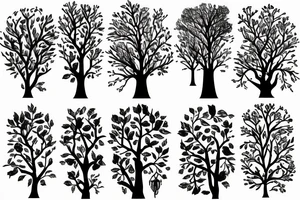 Tree that grows in both directions tattoo idea
