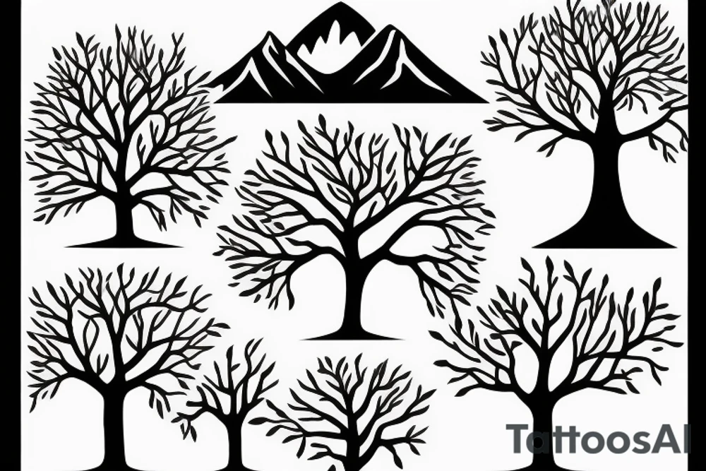 Tree that grows in both directions tattoo idea