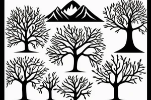 Tree that grows in both directions tattoo idea