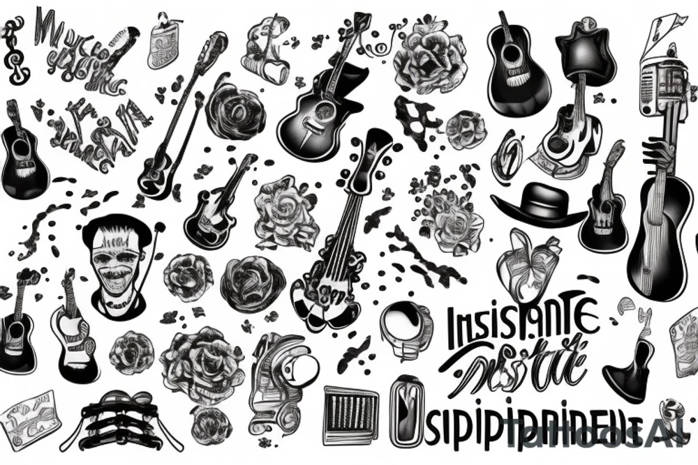 musical independant theater tattoo idea