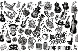 musical independant theater tattoo idea