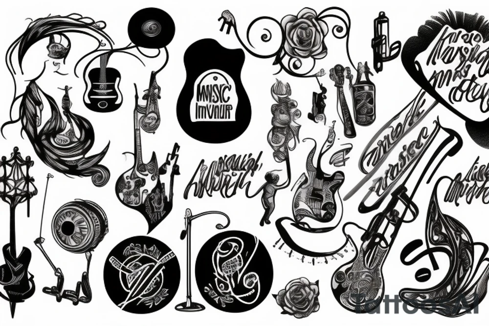 musical independant theater tattoo idea