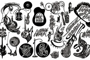 musical independant theater tattoo idea