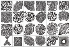 spiral filigree tattoo idea