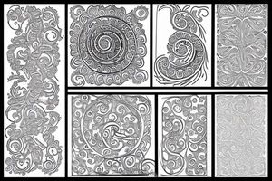 spiral filigree tattoo idea