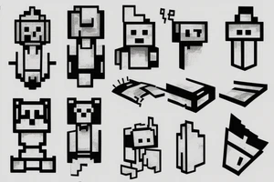 minecraft redstone tattoo idea