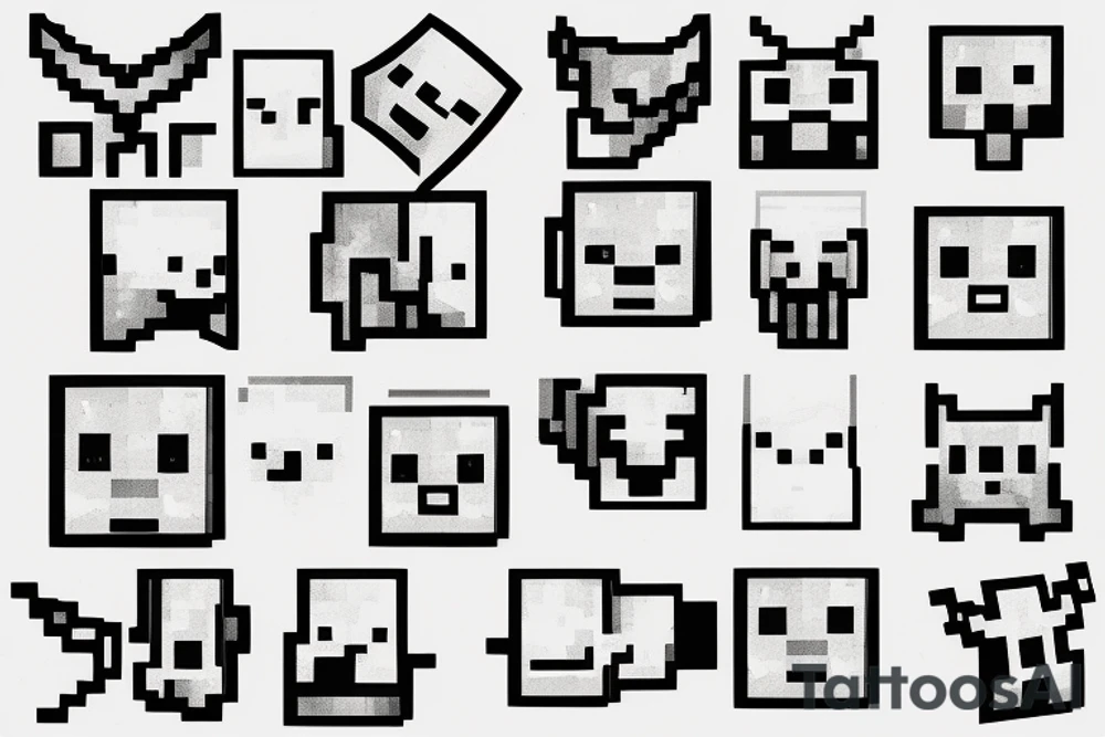 minecraft redstone tattoo idea