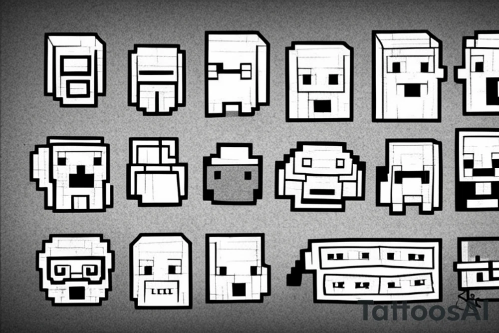 minecraft redstone tattoo idea