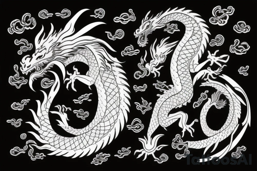 Dragon waiting tattoo idea