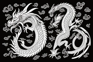 Dragon waiting tattoo idea