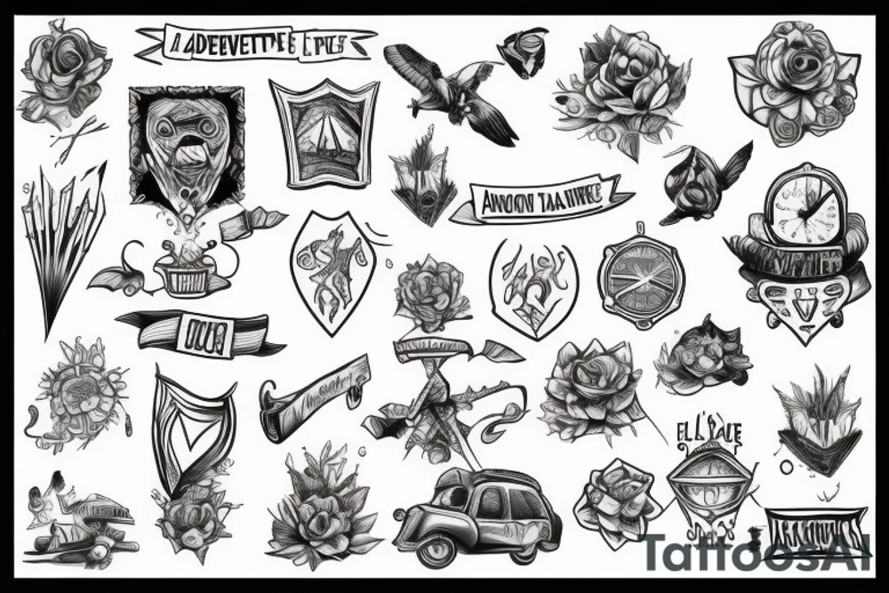 Adventure and outdoors tattoo idea