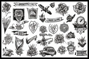 Adventure and outdoors tattoo idea