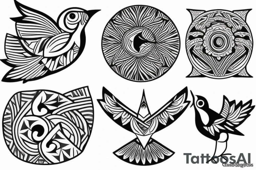 3 little birds tattoo idea