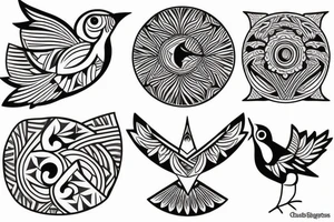 3 little birds tattoo idea