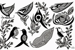 3 little birds tattoo idea