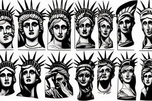 Lady Liberty facepalm tattoo idea