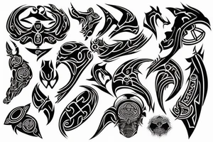 tribal symbols tattoo idea