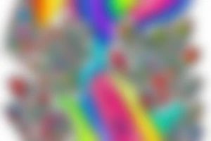 rainbow colored bear paw tattoo idea