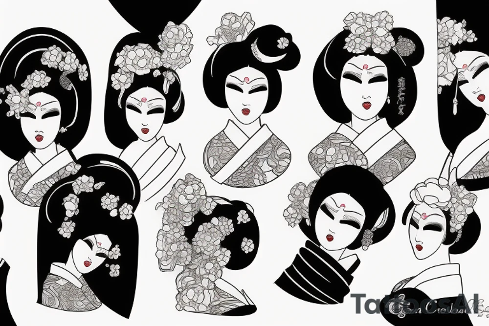 geisha tattoo idea