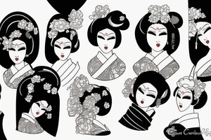 geisha tattoo idea