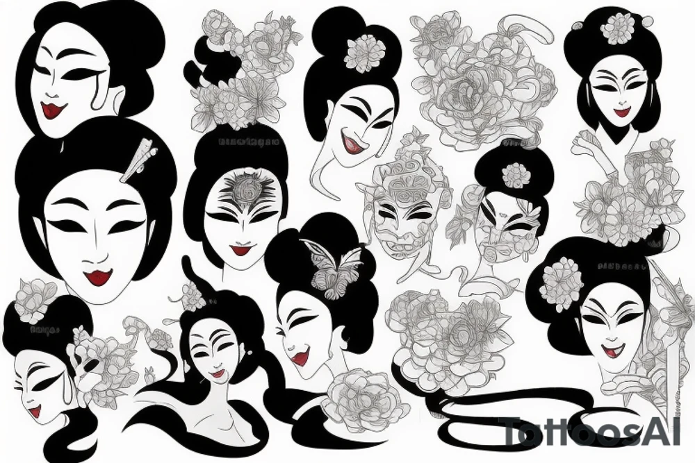 geisha tattoo idea
