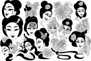 geisha tattoo idea
