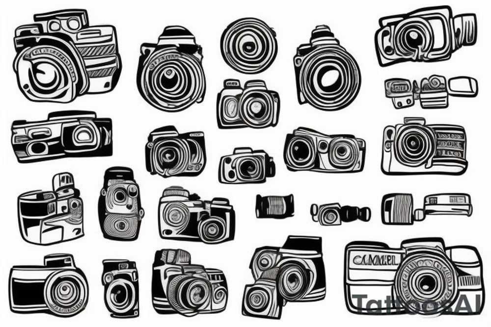 Camera tattoo idea