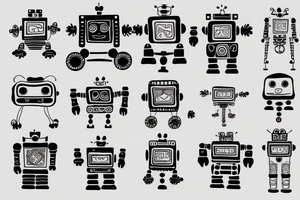 robot tattoo idea