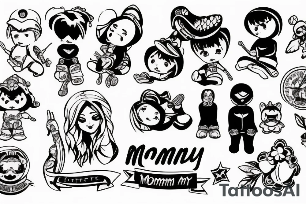 mommy dom little boy tattoo idea