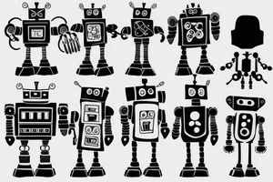 robot tattoo idea