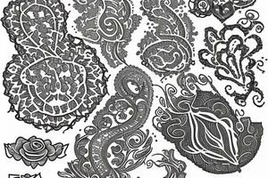 Intricate design like lace. tattoo idea
