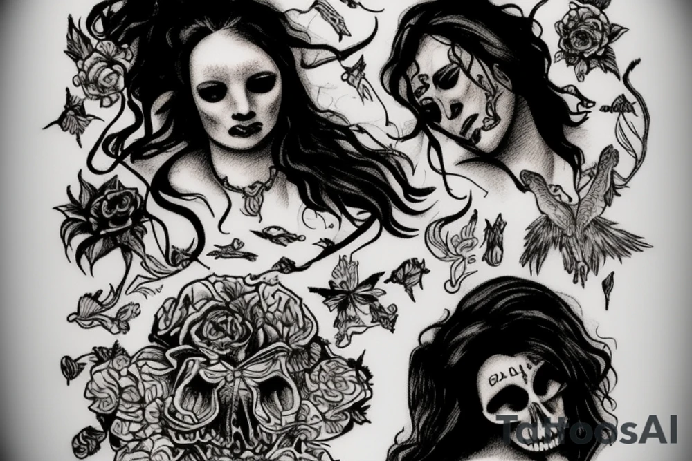dancing with death tattoo idea