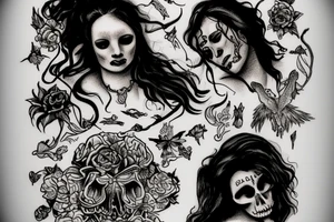 dancing with death tattoo idea