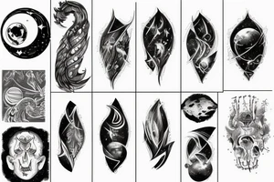 Epic space realistic tattoo idea