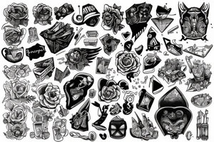 Book happy tattoo idea