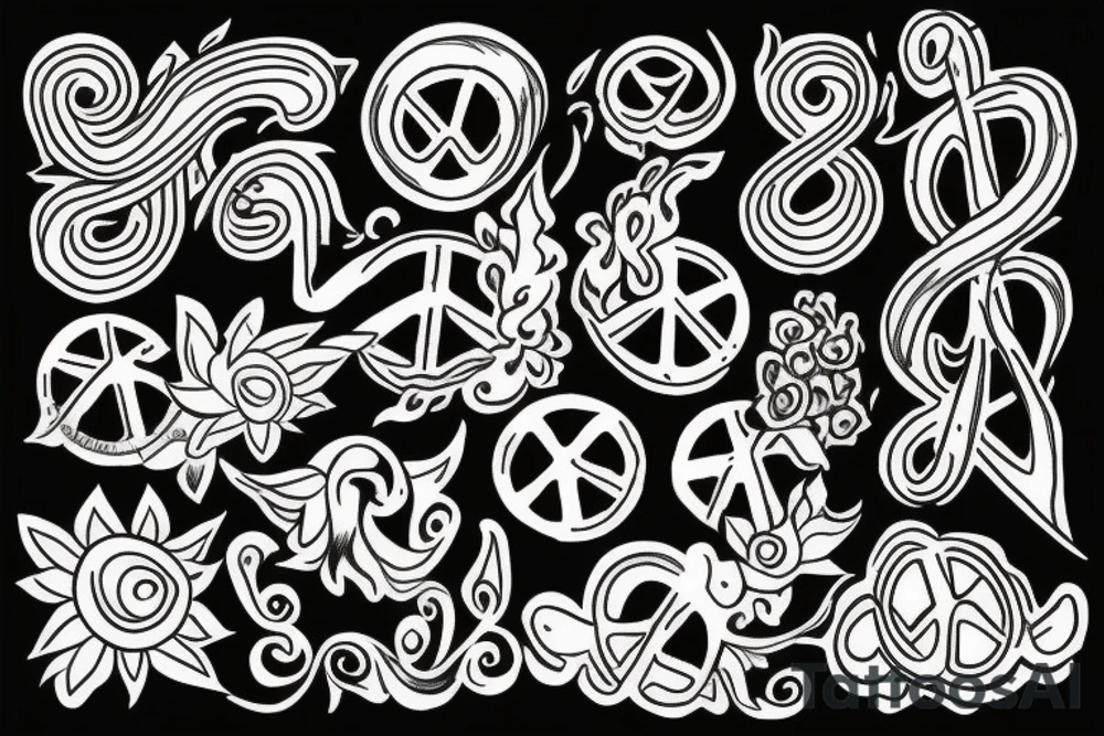 Peace tattoo idea