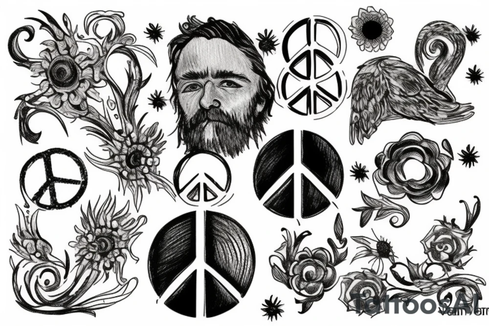 Peace tattoo idea