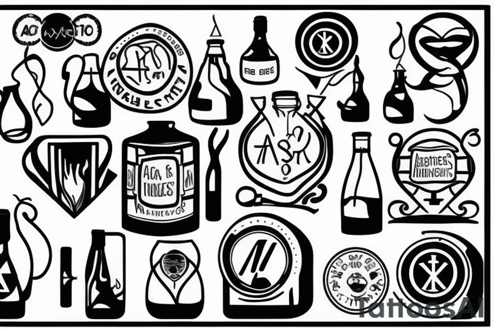Alcoholics Anonymous tattoo idea