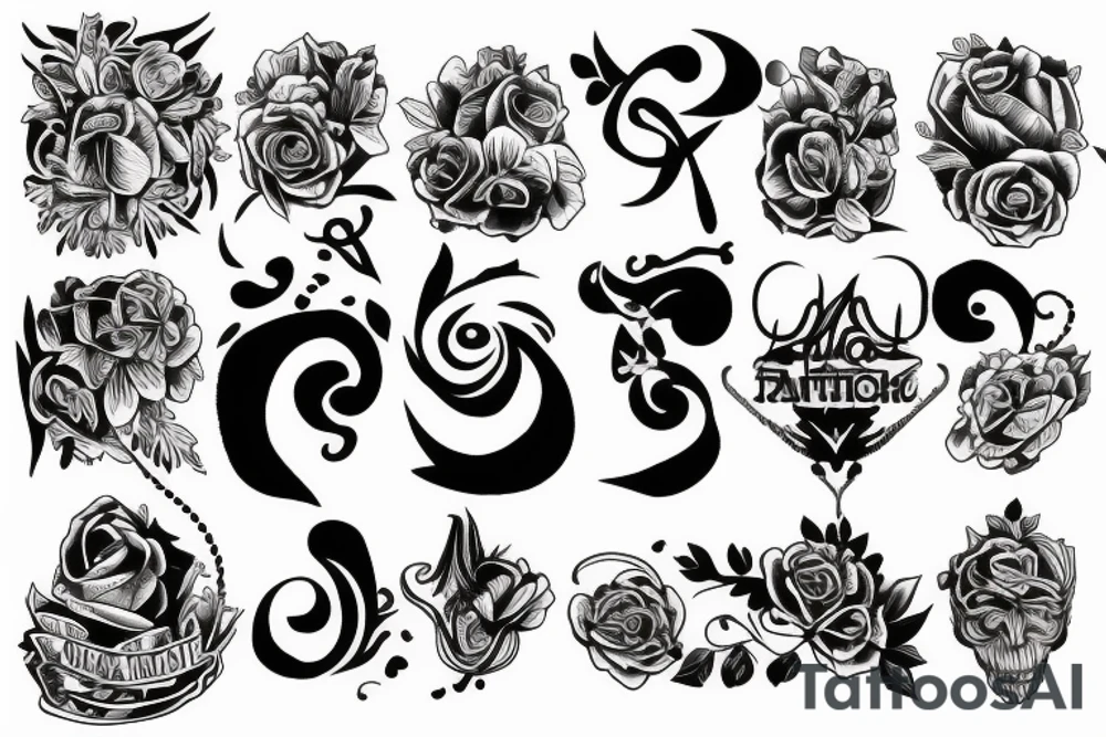 Simple rich tattoo idea